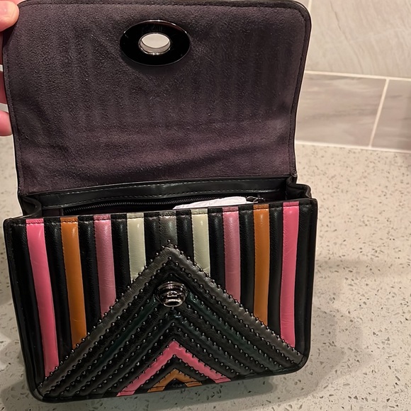 NWT! COACH COLORBLOCK QUILTED BOWERY LEATHER CROSSBODY BAG - Picture 7 of 10